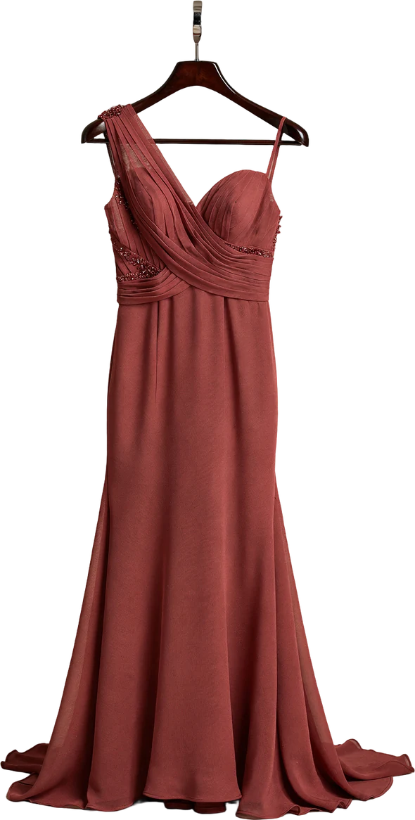 The Lucaya Gown on a hanger